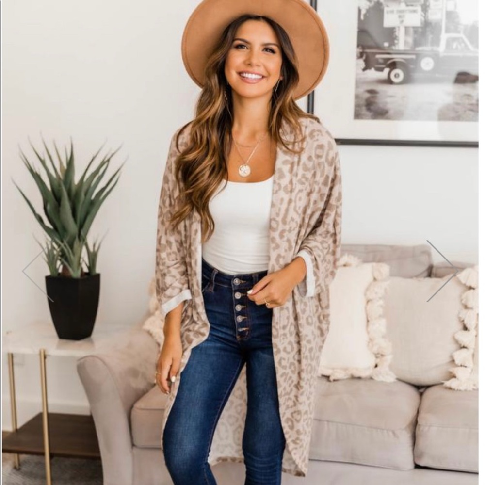 Animal Print Kimono